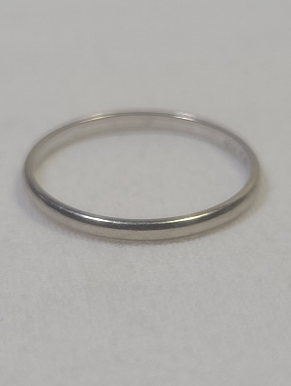 Frederick Goldman 10k Solid White Gold Band Ring Size 7.75 - Picture 2 of 6
